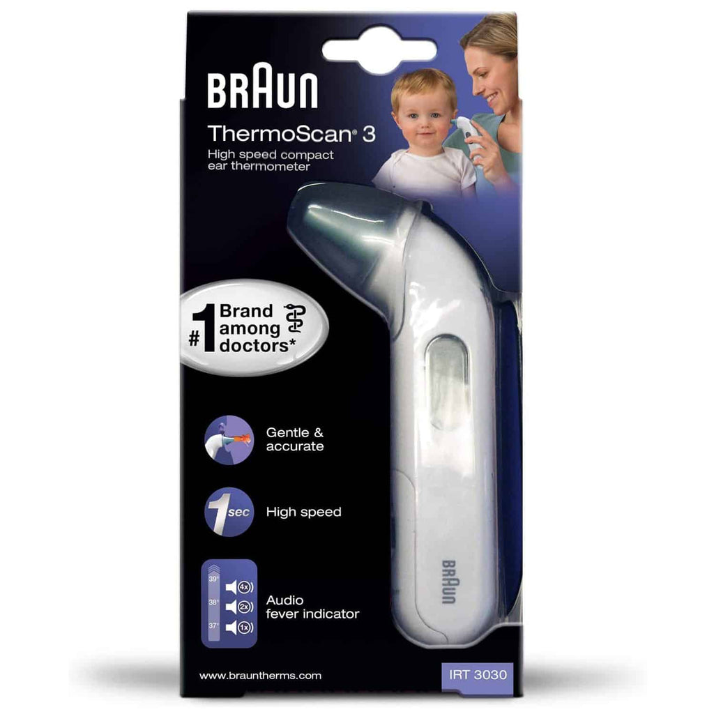 Braun ThermoScan 3 Infrared Ear Thermometer - White