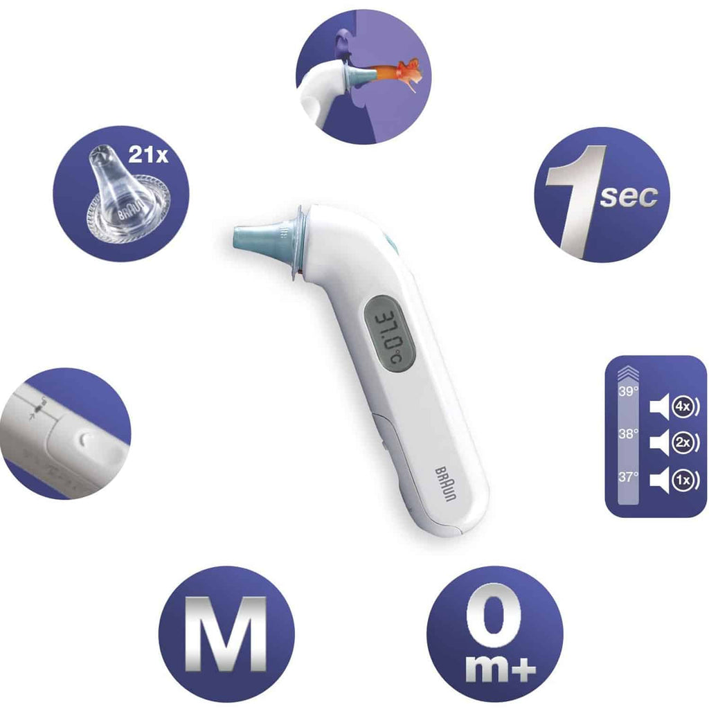 Braun ThermoScan 3 Infrared Ear Thermometer - White