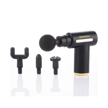 Daewoo Mini Massage Gun With 4 Massage Heads LED Rechargeable 1500mAh - Black