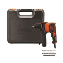 Black & Decker Corded Hammer Drill With Masonry Drill Bit 710 W - Orange/Black