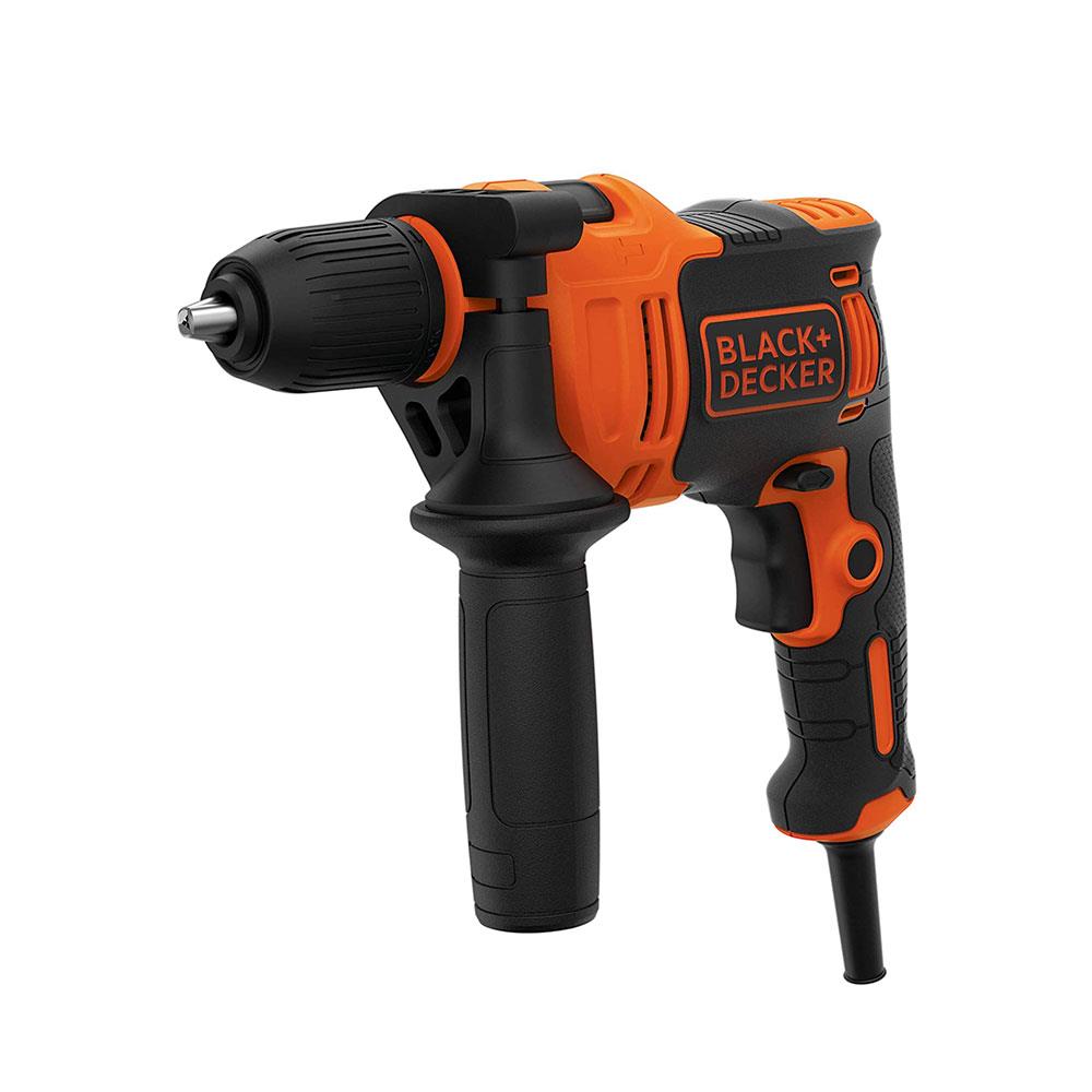 Black & Decker Corded Hammer Drill With Masonry Drill Bit 710 W - Orange/Black Secondary image