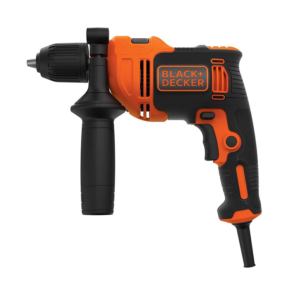 Black & Decker Corded Hammer Drill With Masonry Drill Bit 710 W - Orange/Black