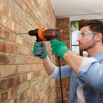 Black & Decker Corded Hammer Drill With Masonry Drill Bit 710 W - Orange/Black