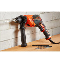 Black & Decker Corded Hammer Drill With Masonry Drill Bit 710 W - Orange/Black