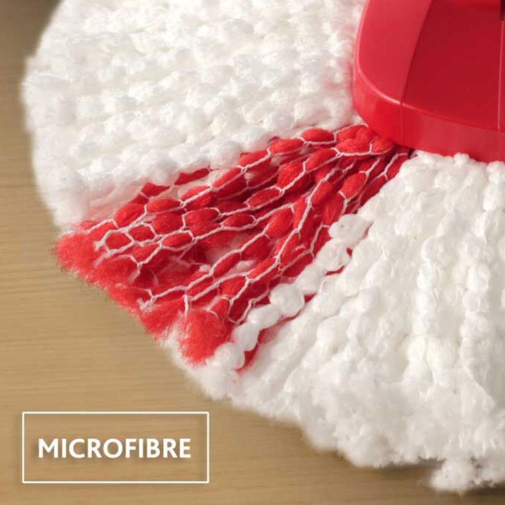 Vileda Easy Wring And Clean Turbo Spin Mop And Bucket Set - Grey/Red