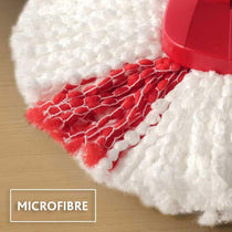 Vileda Easy Wring And Clean Turbo Spin Mop And Bucket Set - Grey/Red