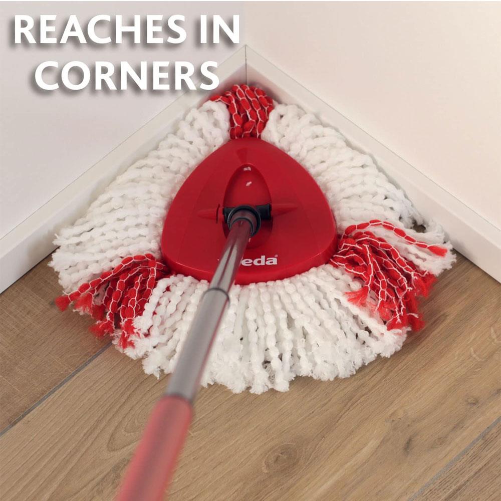 Vileda Easy Wring And Clean Turbo Spin Mop And Bucket Set - Grey/Red
