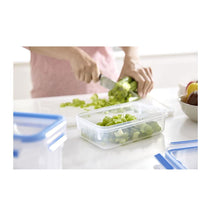 Tefal MasterSeal Fresh Food Storage Container Rectangle 8 Liter - Transparent/Blue
