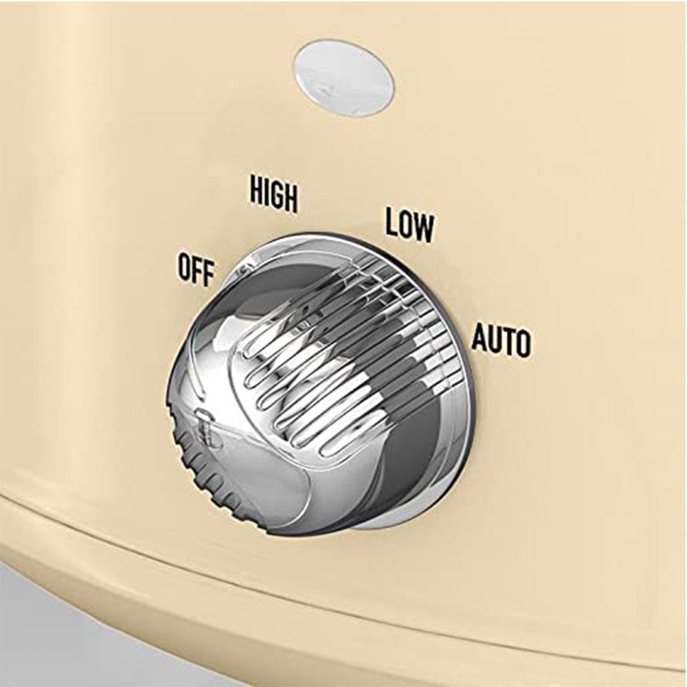 Swan Retro Slow Cooker Stainless Steel 200 W 3.5 Litre - Cream