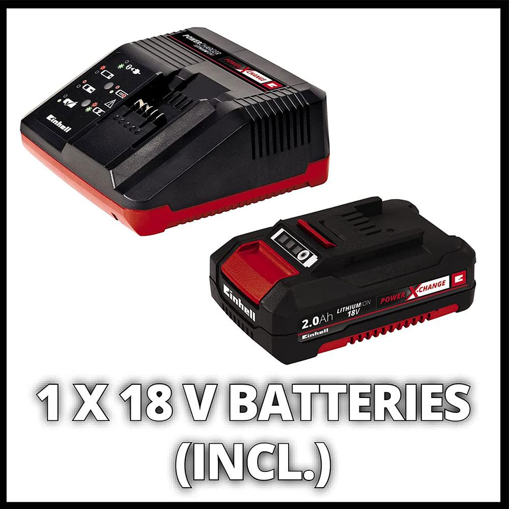 Einhell GE-CL 18 Li E Kit Power X-Change 18V Cordless Leaf Blower With Battery And Charger - Red/Black Secondary image