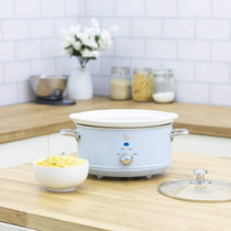 Swan Retro Slow Cooker Stainless Steel 200 W 3.5 Litre - Blue