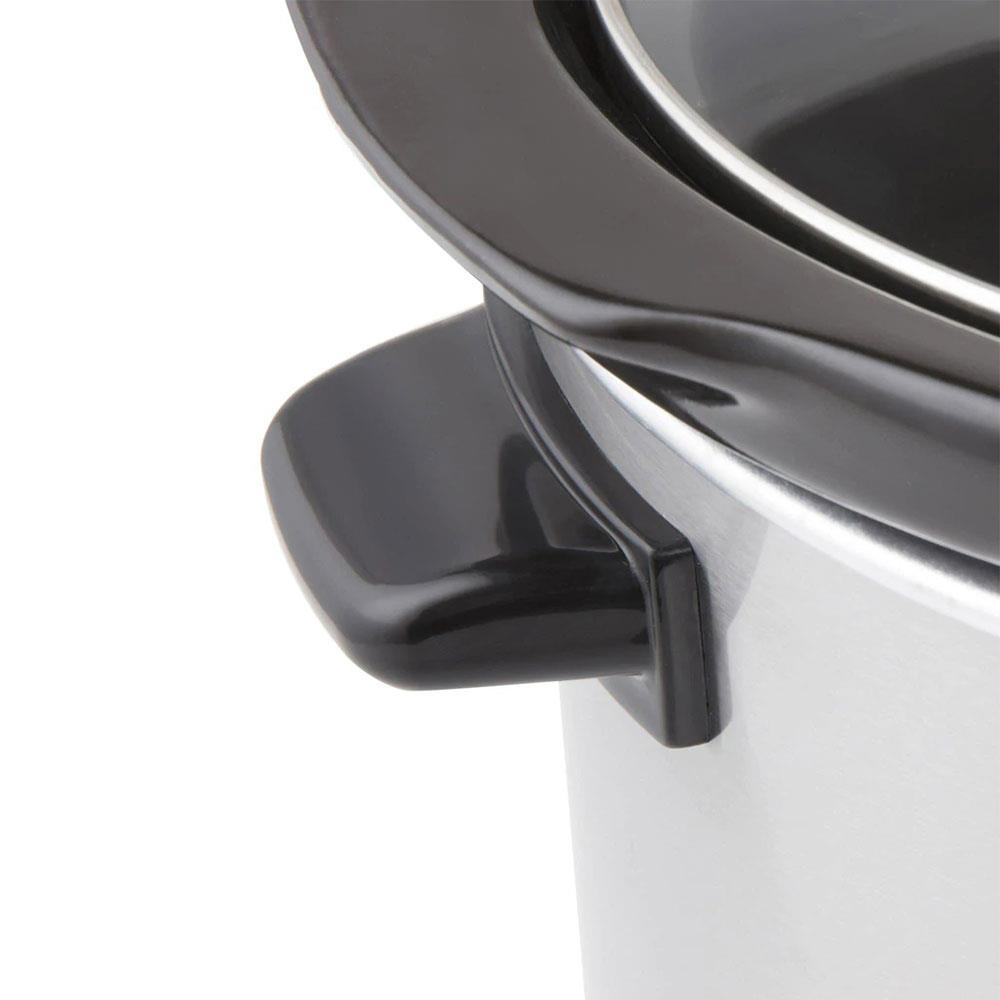 Swan Stainless Steel Slow Cooker 320 W 6.5 Litre - Silver