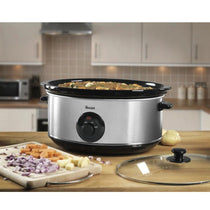 Swan Stainless Steel Slow Cooker 320 W 6.5 Litre - Silver