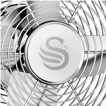 Swan Retro 8 Inch Clock Fan 4 Aluminium Blades 25 W - Cream