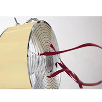 Swan Retro 8 Inch Clock Fan 4 Aluminium Blades 25 W - Cream