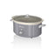 Swan Retro Slow Cooker With 3 Temperature Settings 320 W 6.5 Litre - Grey