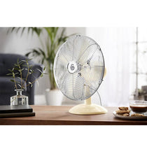 Swan Retro 12 Inch Desk Fan With 3 Speed Settings 35 W - Cream