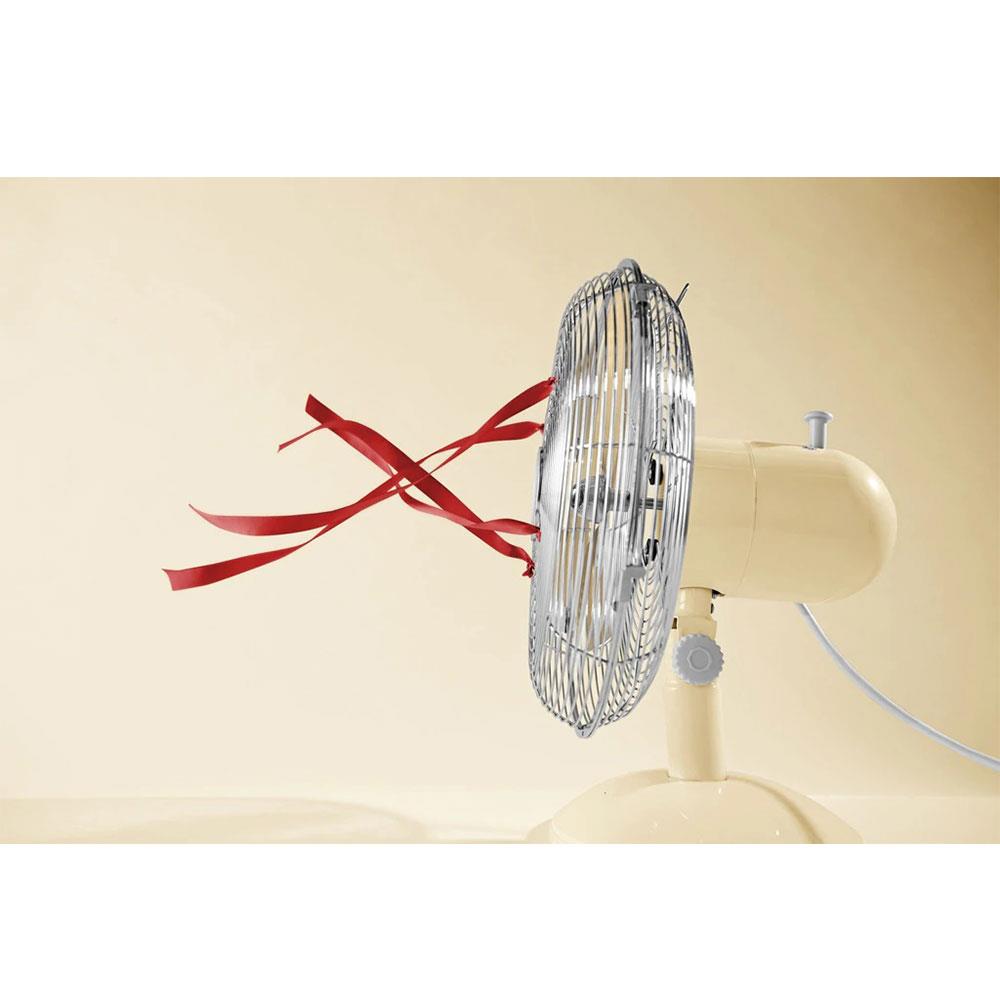 Swan Retro 12 Inch Desk Fan With 3 Speed Settings 35 W - Cream