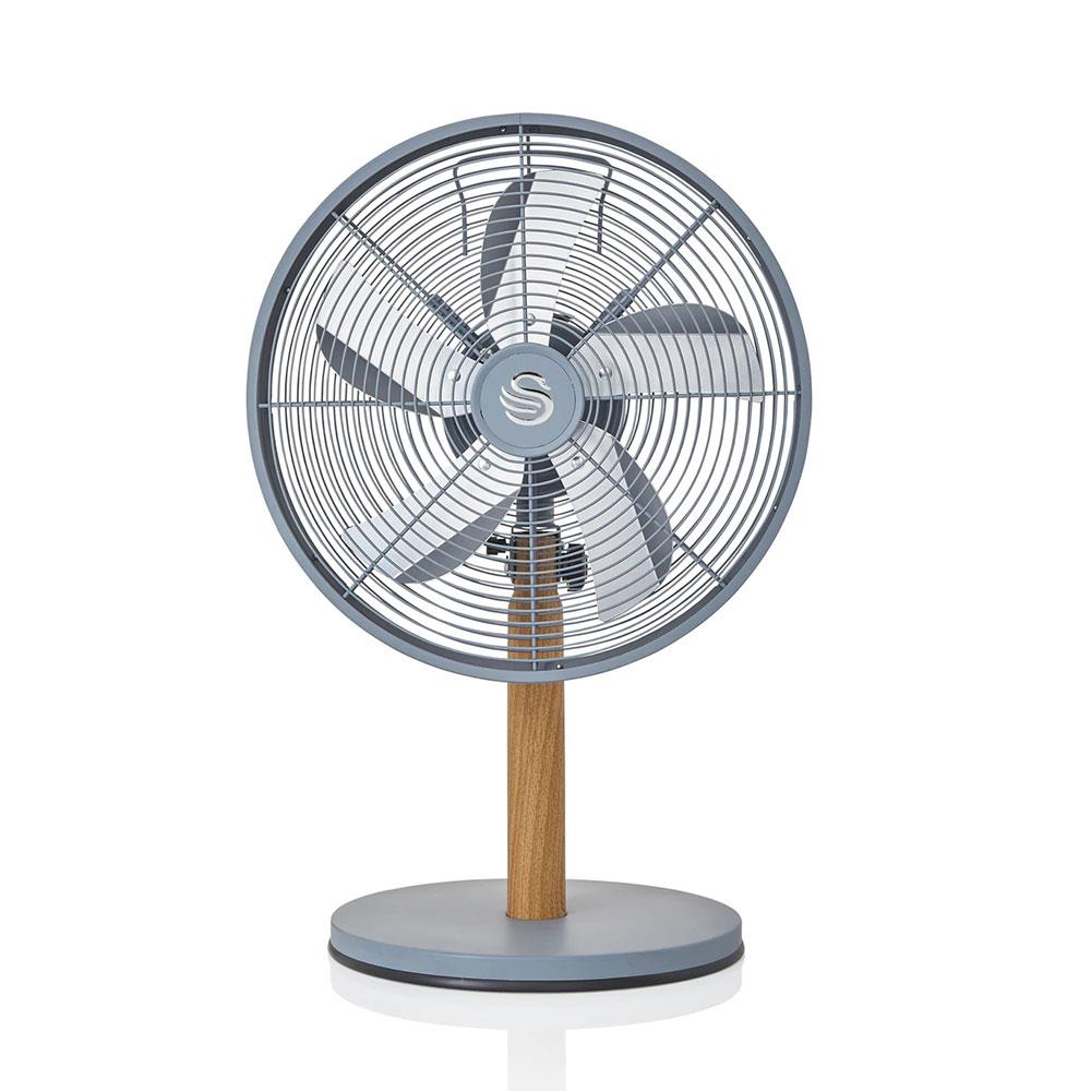 Swan 12 Inch Nordic Desk Fan With 4 Cooling Levels 35 W - Slate Grey Main image
