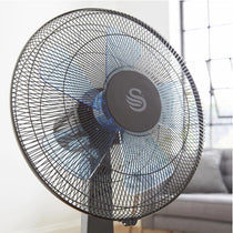 Swan Silence 16 Inch Stand Fan With Remote Controlled 60 W - Black