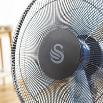 Swan Silence 16 Inch Stand Fan With Remote Controlled 60 W - Black
