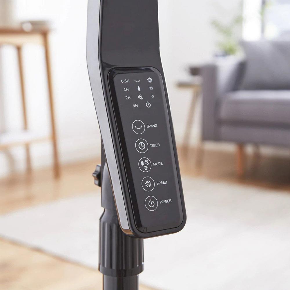 Swan Silence 16 Inch Stand Fan With Remote Controlled 60 W - Black