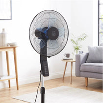 Swan Silence 16 Inch Stand Fan With Remote Controlled 60 W - Black