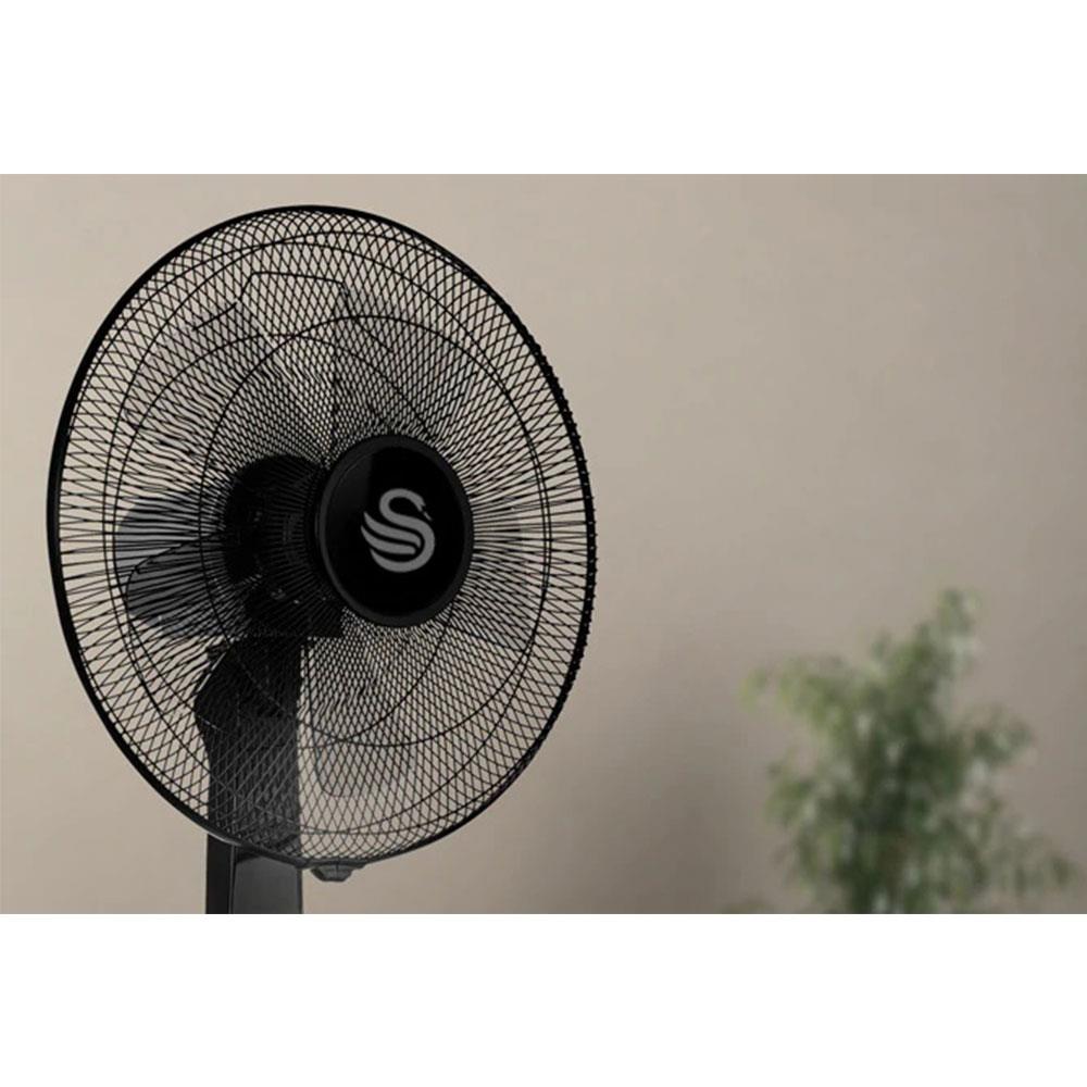 Swan 12 Inch Activair Silence And Turbo Desk Fan With 2 Speeds 60 W - Black