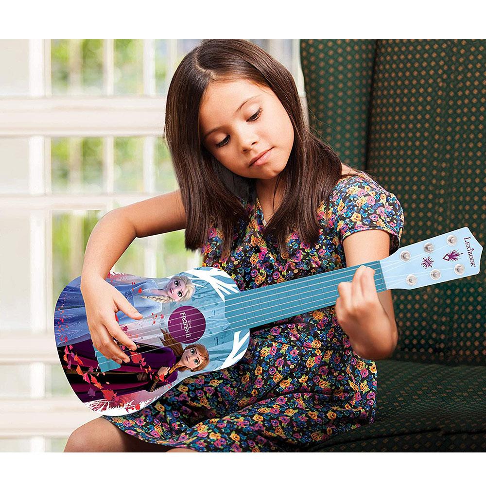 Lexibook Disney Frozen 2 My First Guitar Elsa Anna And Olaf With 6 Nylon Strings - Purple