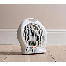 Daewoo 2000W Upright Fan Heater With Heat Settings And Carry Handle - White