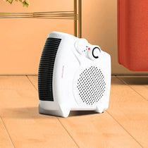 Daewoo Portable Flat Upright Electric Fan Heater 2000W With 2 Heat Settings Thermostatic - White