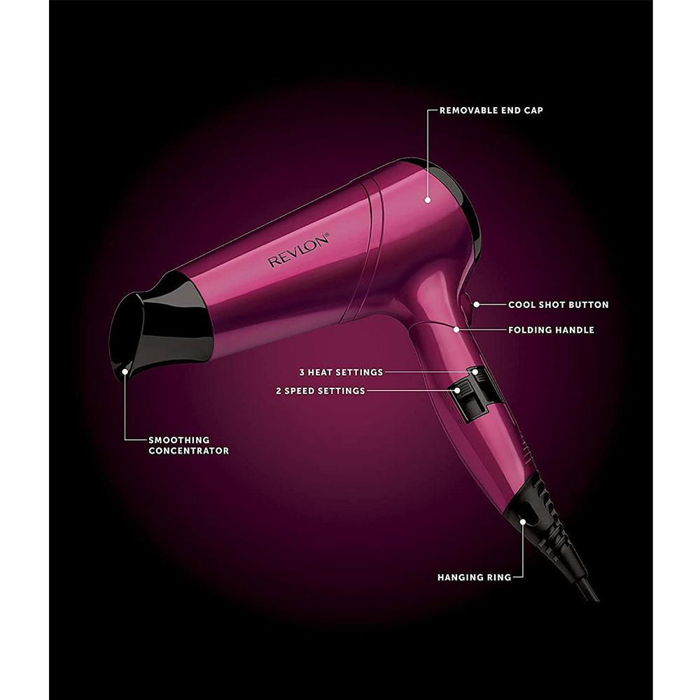 Revlon Frizz Fighter Hair Dryer 2200 W With 3 Heat And Cool Shot - Pink