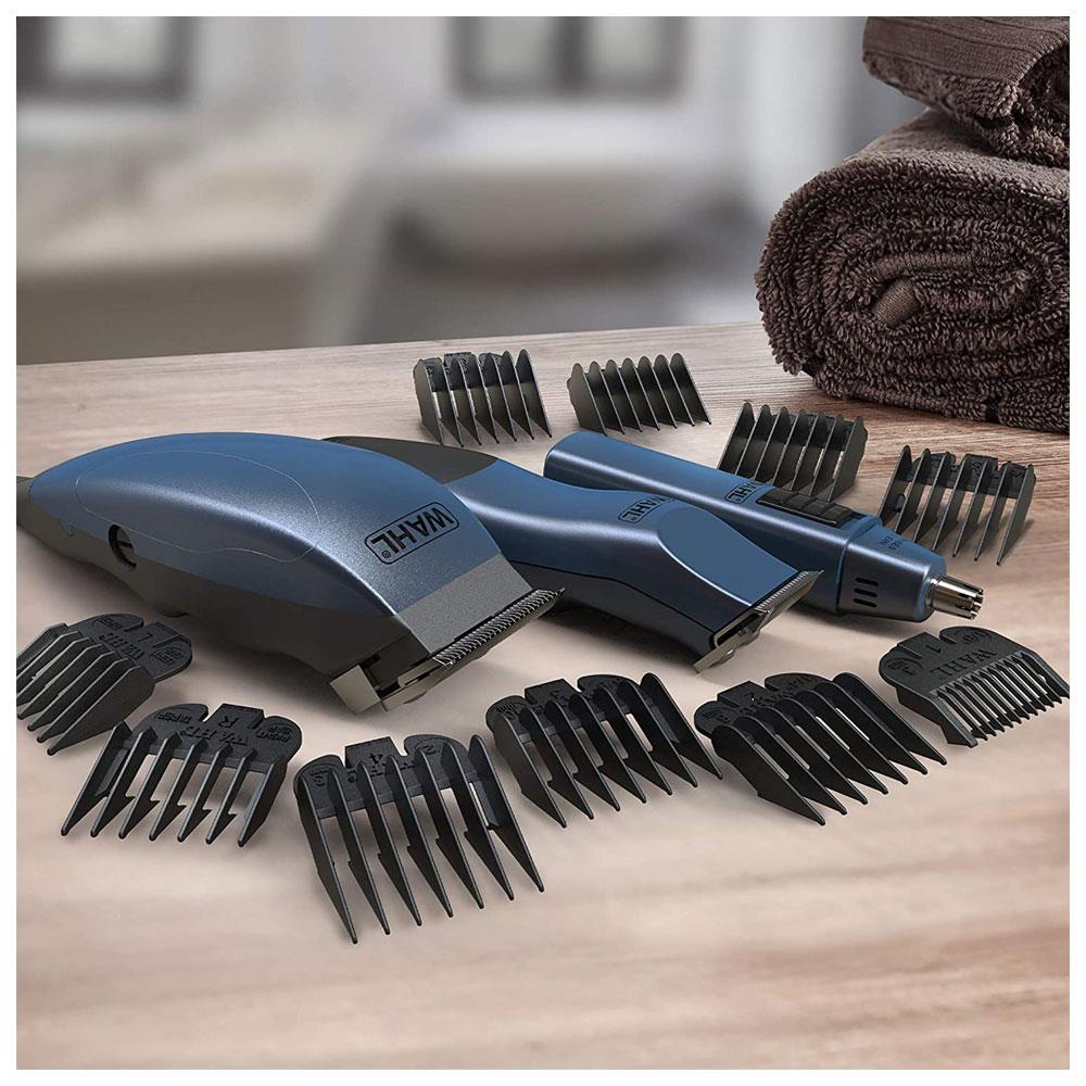 Wahl Hair Clipper And Trimmer Complete Male Grooming Gift Set - Blue
