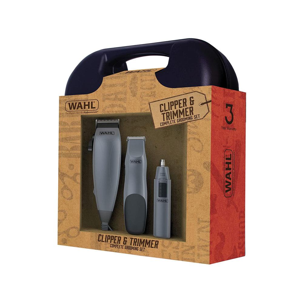 Wahl Hair Clipper And Trimmer Complete Male Grooming Gift Set - Blue
