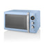 Swan Retro Digital Microwave With 5 Power Levels 800 W 20 Litre - Blue