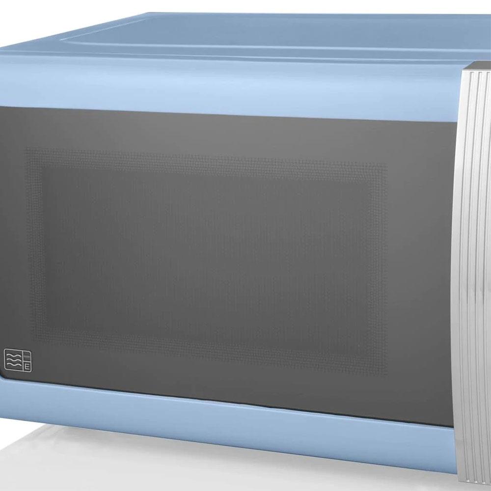 Swan Retro Digital Microwave With 5 Power Levels 800 W 20 Litre - Blue