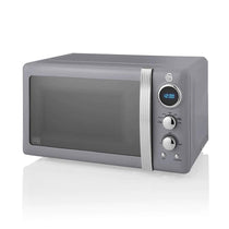 Swan Retro Digital Microwave With 5 Power Levels 800 W 20 Litre - Grey