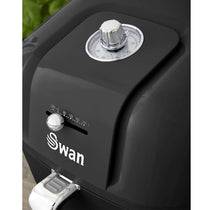 Swan Retro Manual Air Fryer Healthy Frying Non-Stick 6 Litre - Black