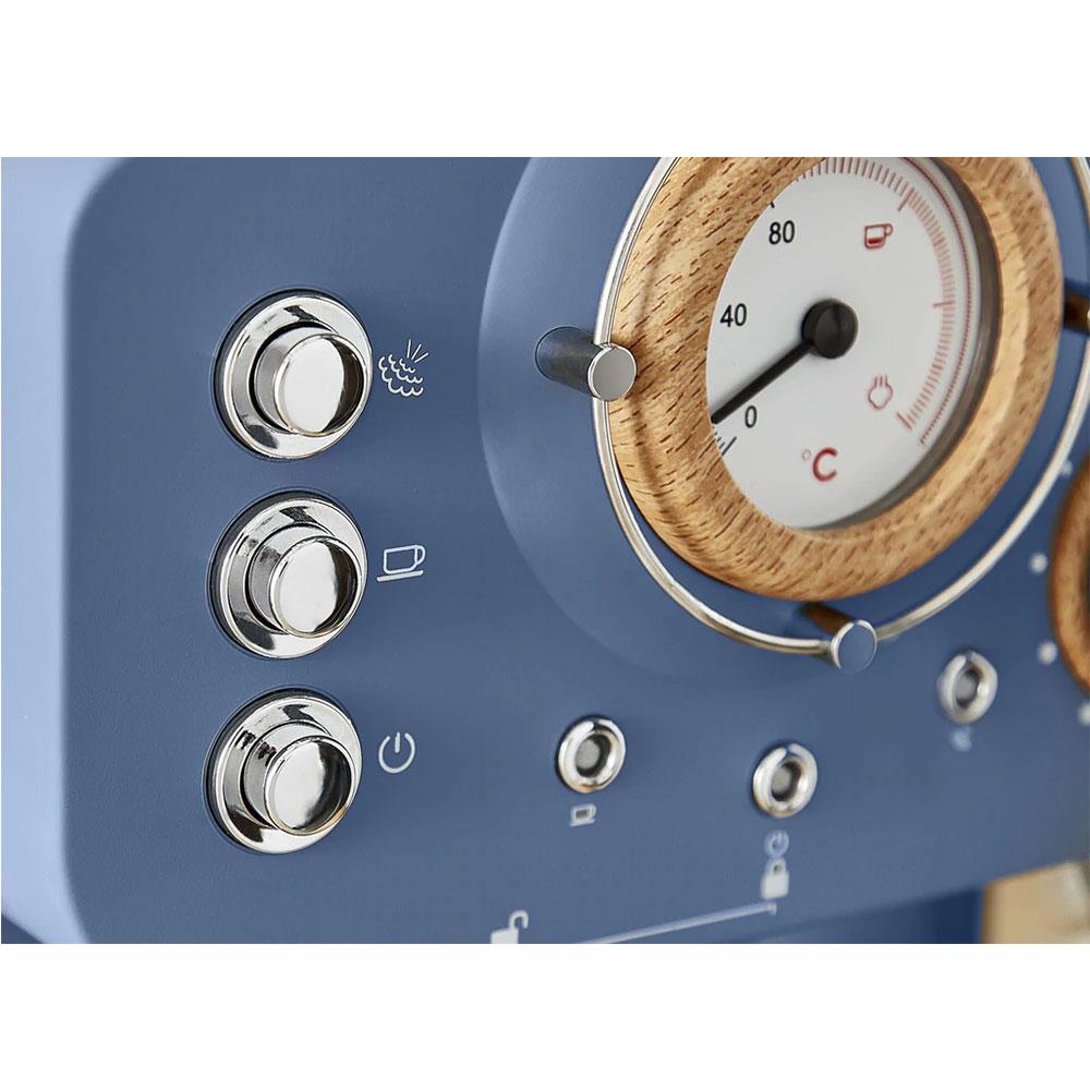 Swan Nordic Pump Espresso Coffee Machine 1100 W 1.2 Litre - Blue