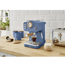 Swan Nordic Pump Espresso Coffee Machine 1100 W 1.2 Litre - Blue