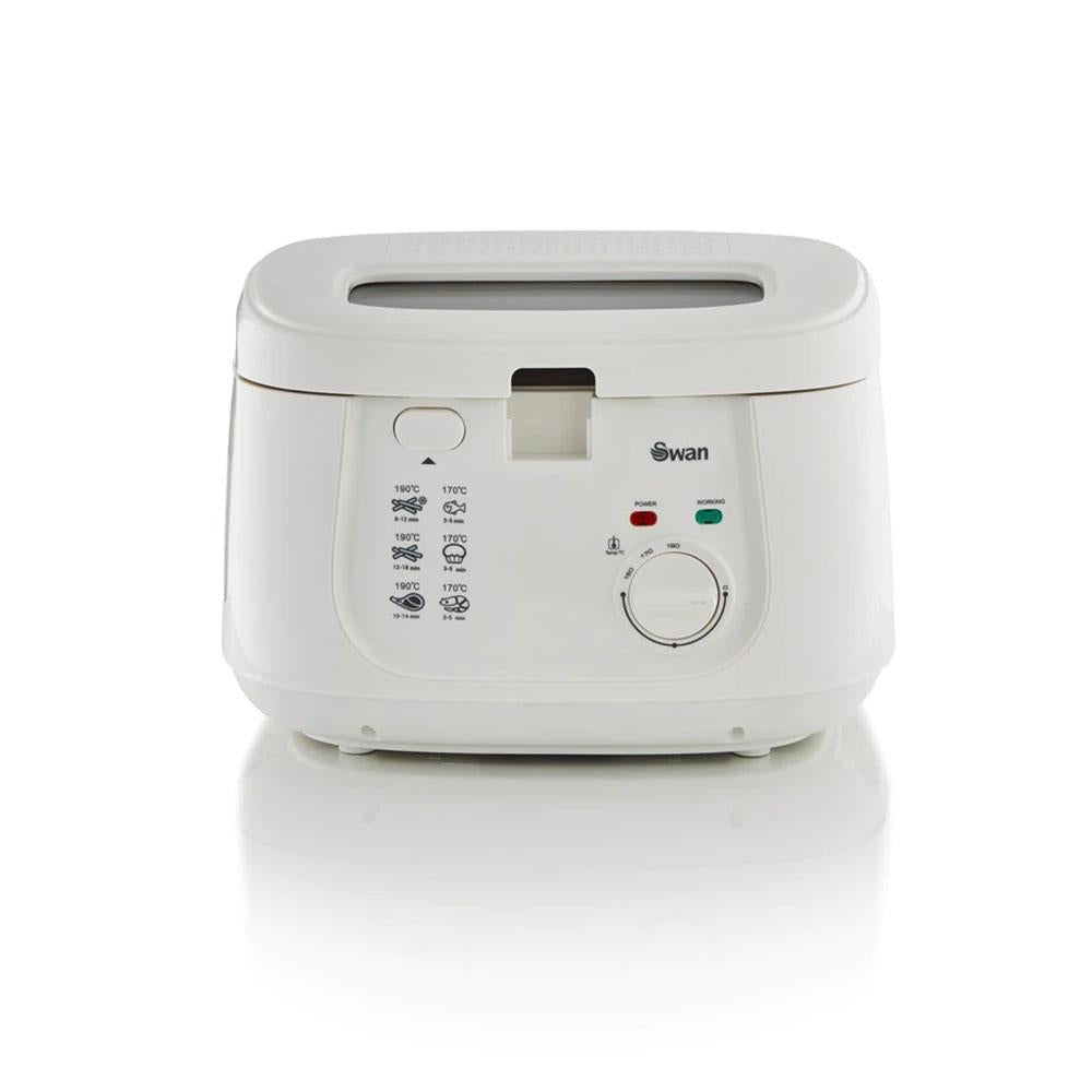Swan Square Deep Fat Fryer With Viewing Window 1800 W 2.5 Litre - White Secondary image