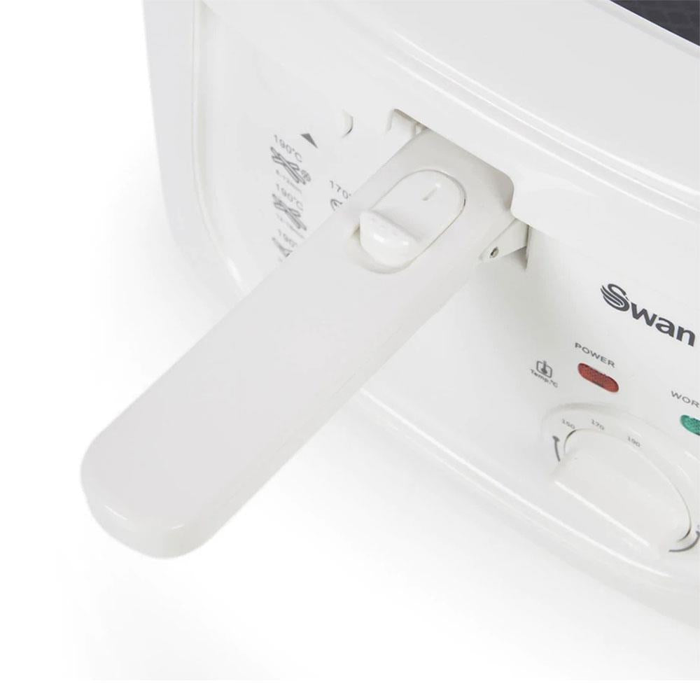 Swan Square Deep Fat Fryer With Viewing Window 1800 W 2.5 Litre - White