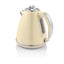 Swan Retro Jug Kettle Stainless Steel 3000 W 1.5 Litre - Cream
