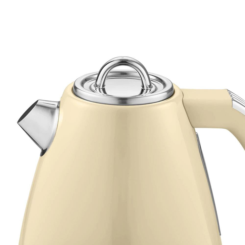 Swan Retro Jug Kettle Stainless Steel 3000 W 1.5 Litre - Cream