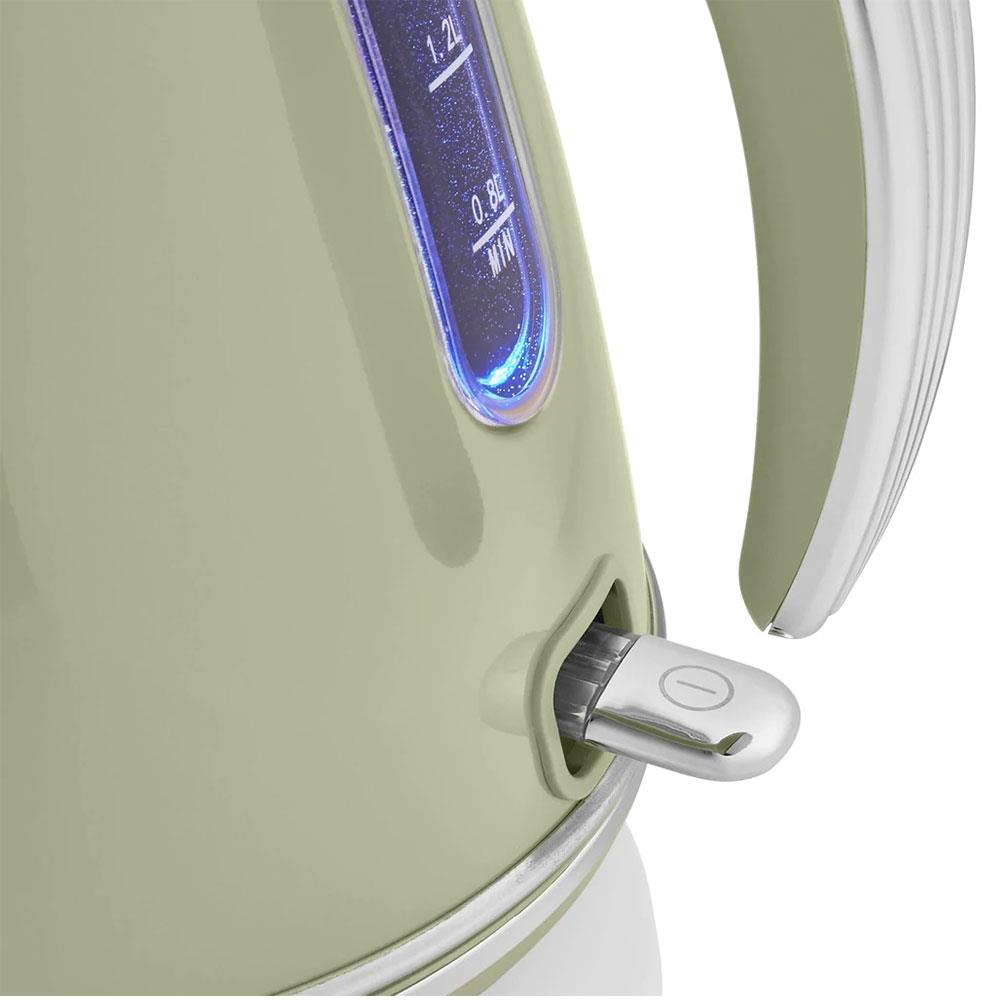 Swan Retro Jug Kettle Stainless Steel 3000 W 1.5 Litre - Green
