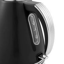 Swan Retro Jug Kettle Stainless Steel 3000 W 1.5 Litre - Black