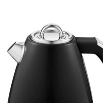 Swan Retro Jug Kettle Stainless Steel 3000 W 1.5 Litre - Black