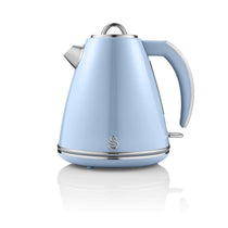 Swan Retro Jug Kettle Stainless Steel 3000 W 1.5 Litre - Blue