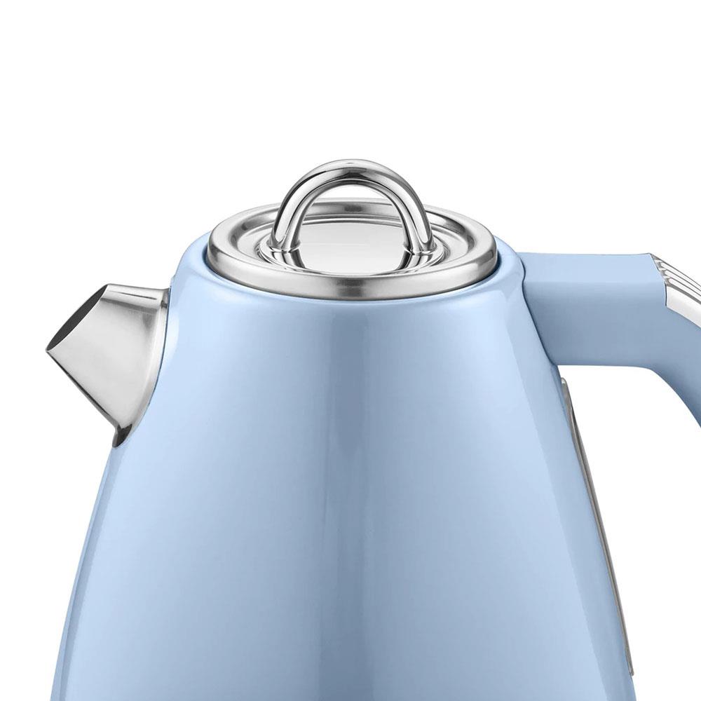 Swan Retro Jug Kettle Stainless Steel 3000 W 1.5 Litre - Blue