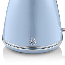 Swan Retro Jug Kettle Stainless Steel 3000 W 1.5 Litre - Blue